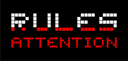 Rules attentionのイラスト素材