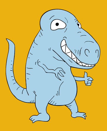 Funny dinosaurのイラスト素材