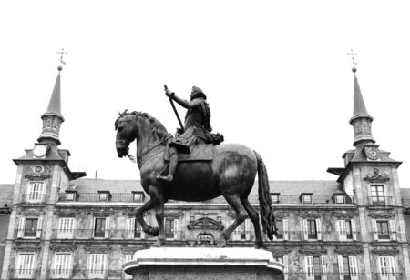 old horse statueの写真素材