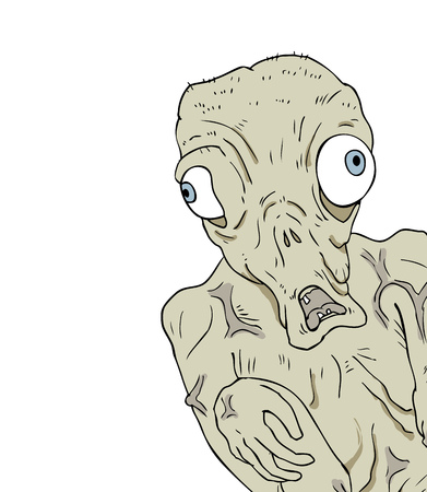 funny monster drawのイラスト素材