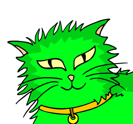 green catのイラスト素材