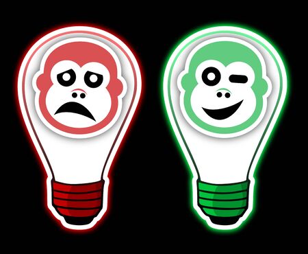 like and dislike symbolsのイラスト素材