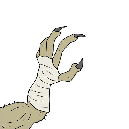 Halloween monster armのイラスト素材