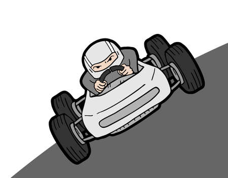 speed racing car illustrationのイラスト素材