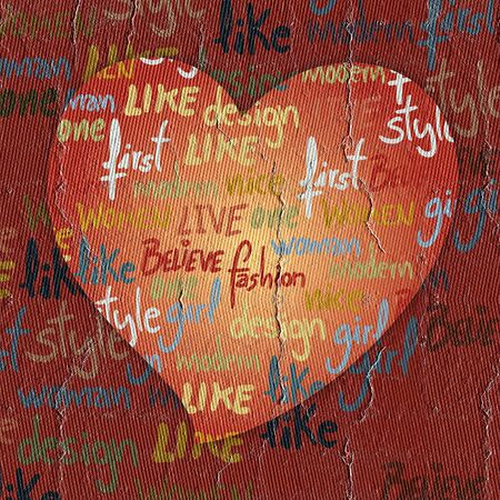 Elegance heartの写真素材