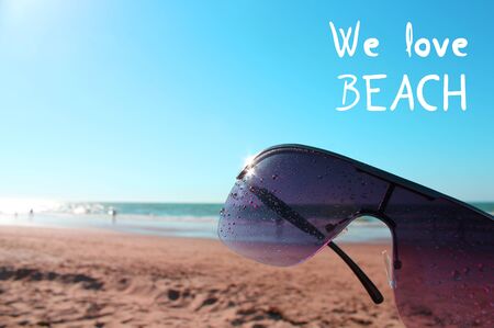 we love beach message