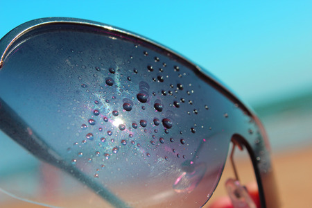summer glasses detailの写真素材
