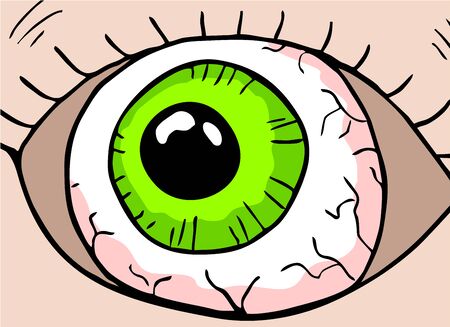 cartoon eyeのイラスト素材