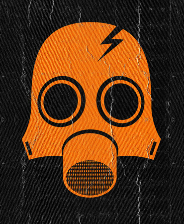 Orange maskの写真素材