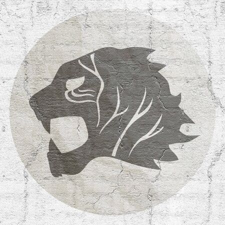 Old paper tigerの写真素材