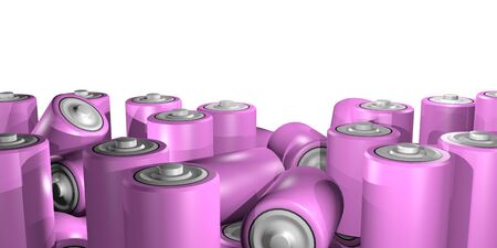 pink batteryの写真素材