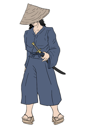 samurai drawのイラスト素材