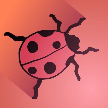 ladybug illustrationのイラスト素材