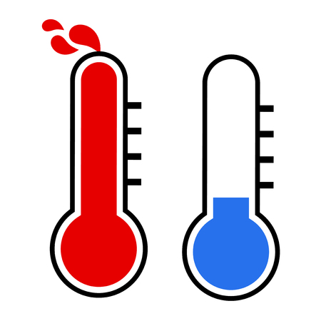 hot and cold symbolsのイラスト素材