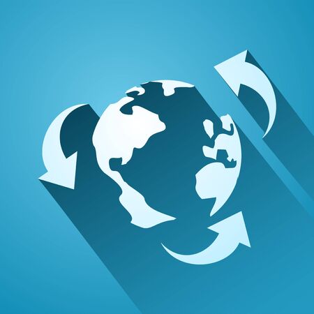 recycle world signのイラスト素材