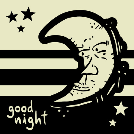 good night symbolのイラスト素材