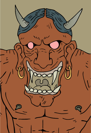 demon drawのイラスト素材