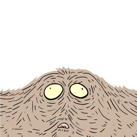 monster faceのイラスト素材