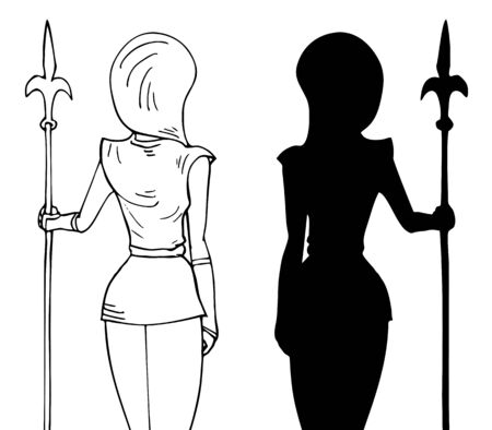 woman drawのイラスト素材