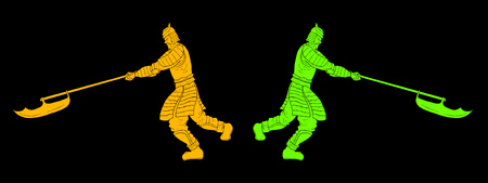 warrior drawのイラスト素材