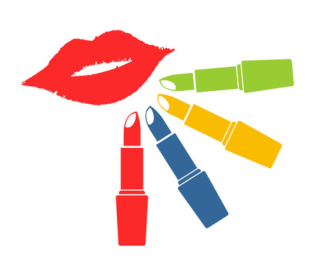 color lipsticksのイラスト素材