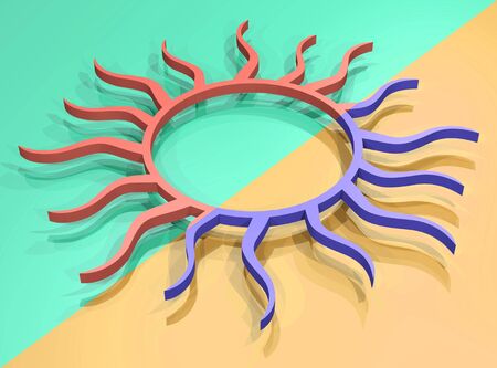 render sun symbolの写真素材