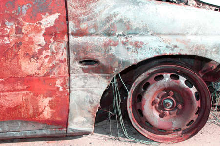 rusty carの写真素材