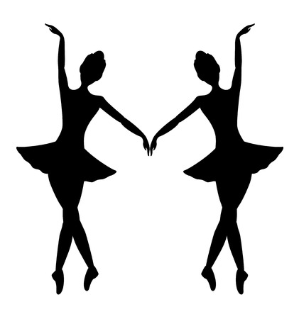 dancer girl symbolのイラスト素材