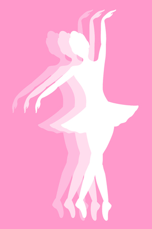 dancer girl symbolのイラスト素材