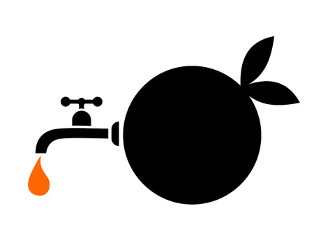 orange juice iconのイラスト素材