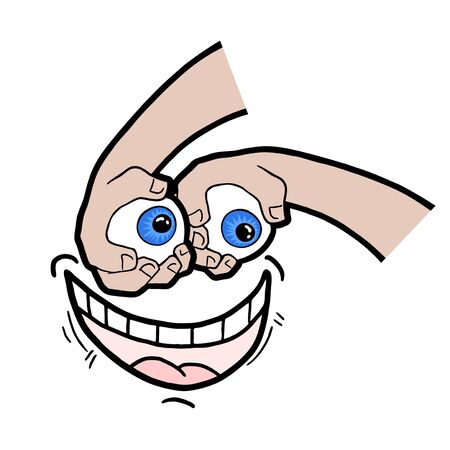 funny headのイラスト素材