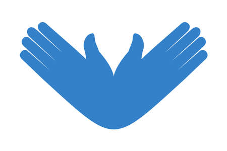 creative hand illustrationのイラスト素材