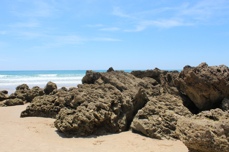 nice rock beach zoneの写真素材