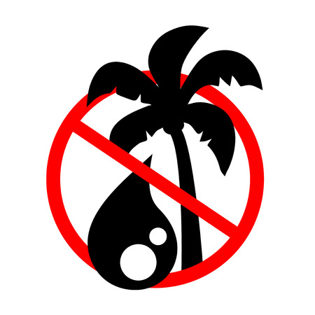 No palm oil signのイラスト素材