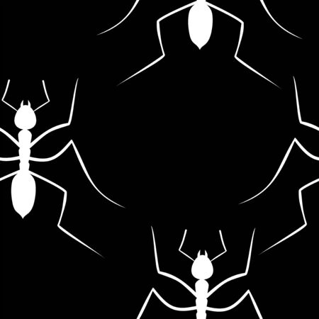 insects seamlessのイラスト素材