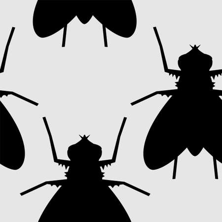 insects seamlessのイラスト素材
