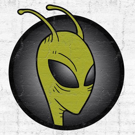 Alien symbolの写真素材