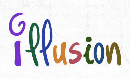 color illustion signの写真素材