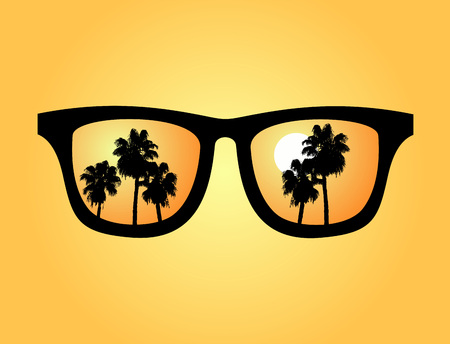 summer sunglassesのイラスト素材