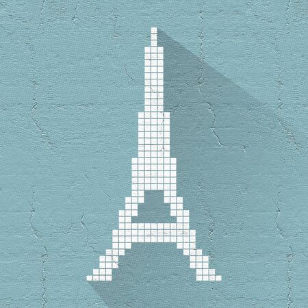 eiffel iconの写真素材