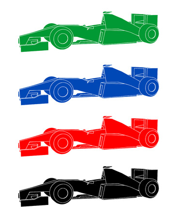 racing carsのイラスト素材