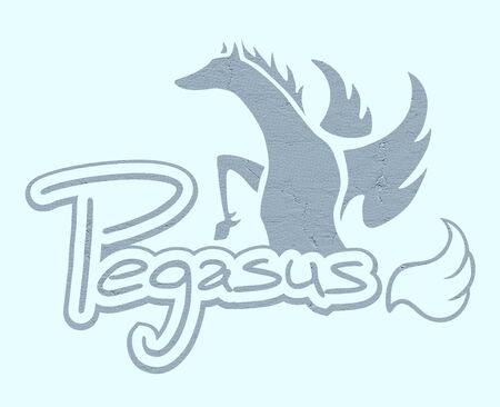 Pegasus iconの写真素材