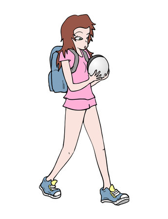 woman walkingのイラスト素材