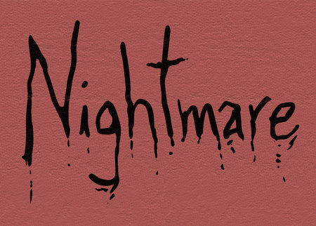 Nightmare symbolの写真素材