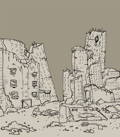 broken constructionのイラスト素材