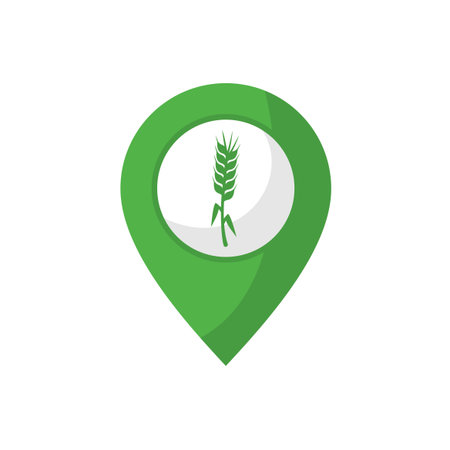 agriculture location point designのイラスト素材