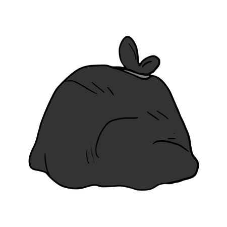 Trash bagのイラスト素材