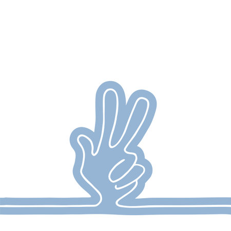 victory symbolのイラスト素材