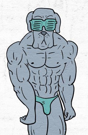 gym dogの写真素材