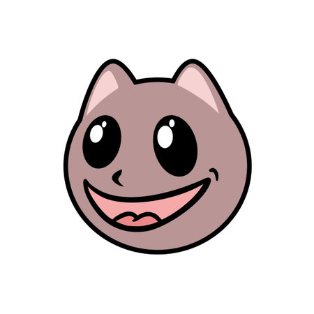 funny cat drawのイラスト素材